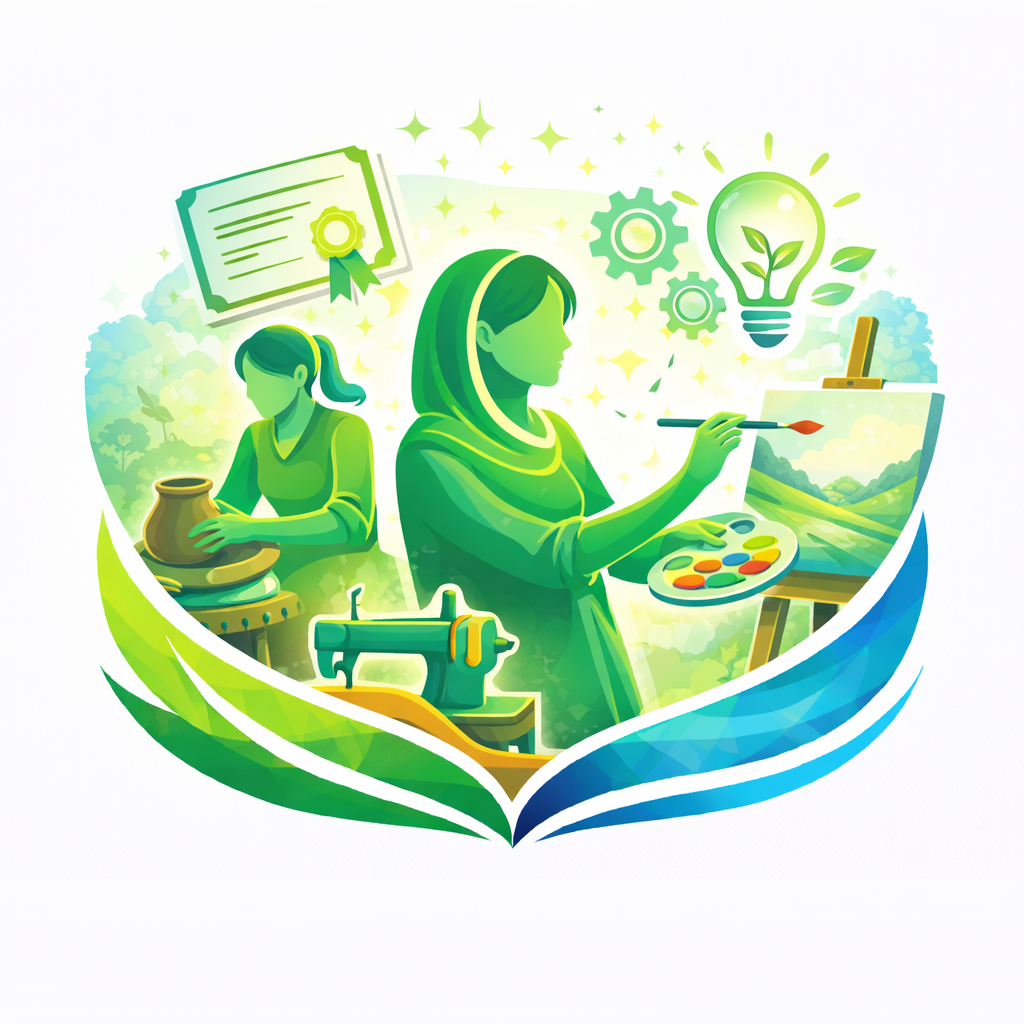 Trainees participating in the Art and Skill Development Training session.